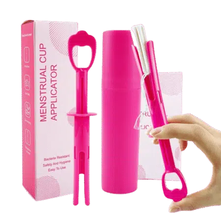 Aplicador reusable para copas y discos menstruales