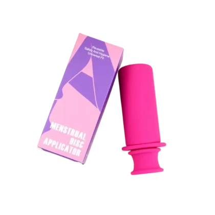 Aplicador reusable para discos menstruales